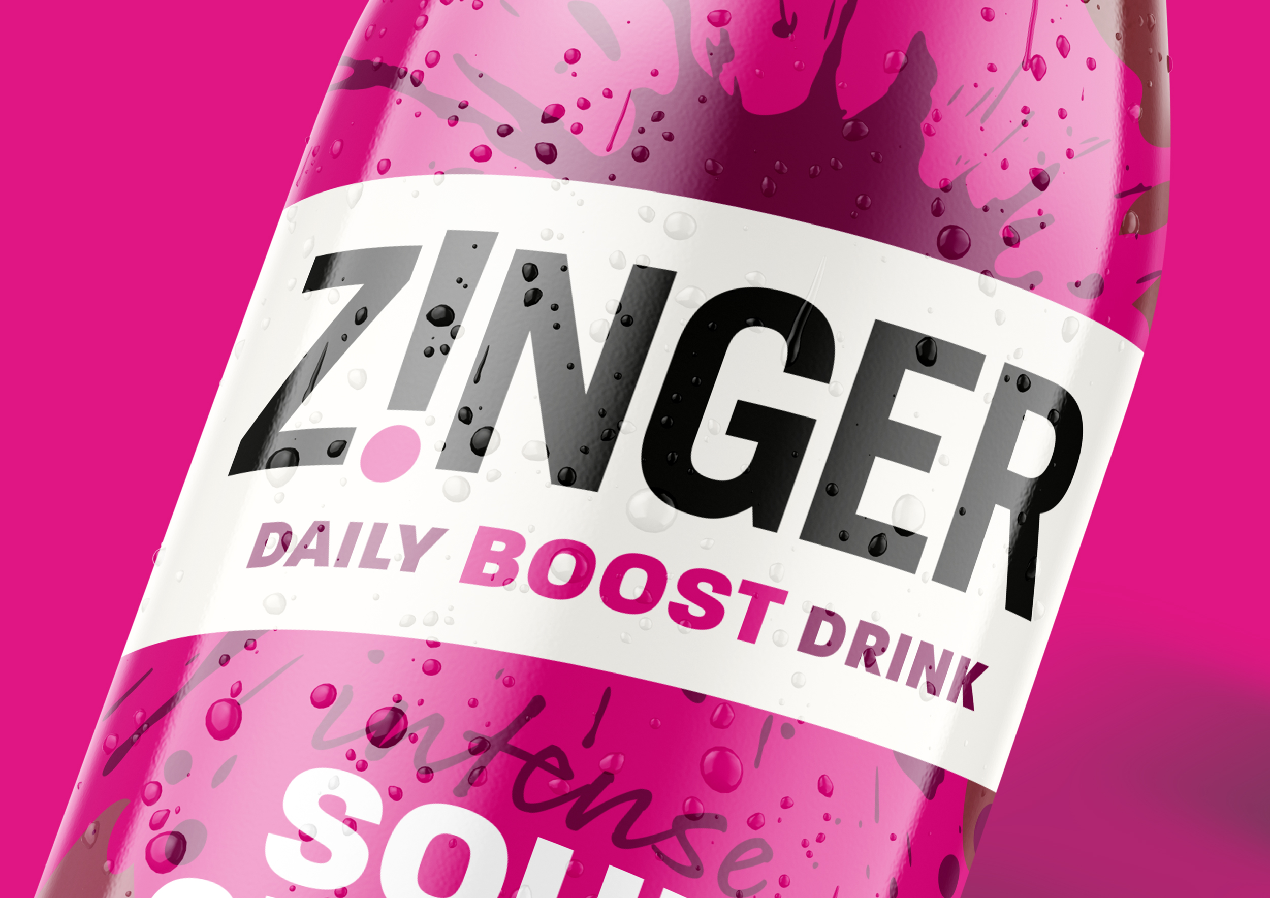 Zinger drinks packaging design | Episode Two creative studio