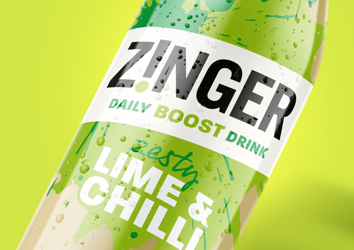 Zinger drinks packaging design | Episode Two creative studio